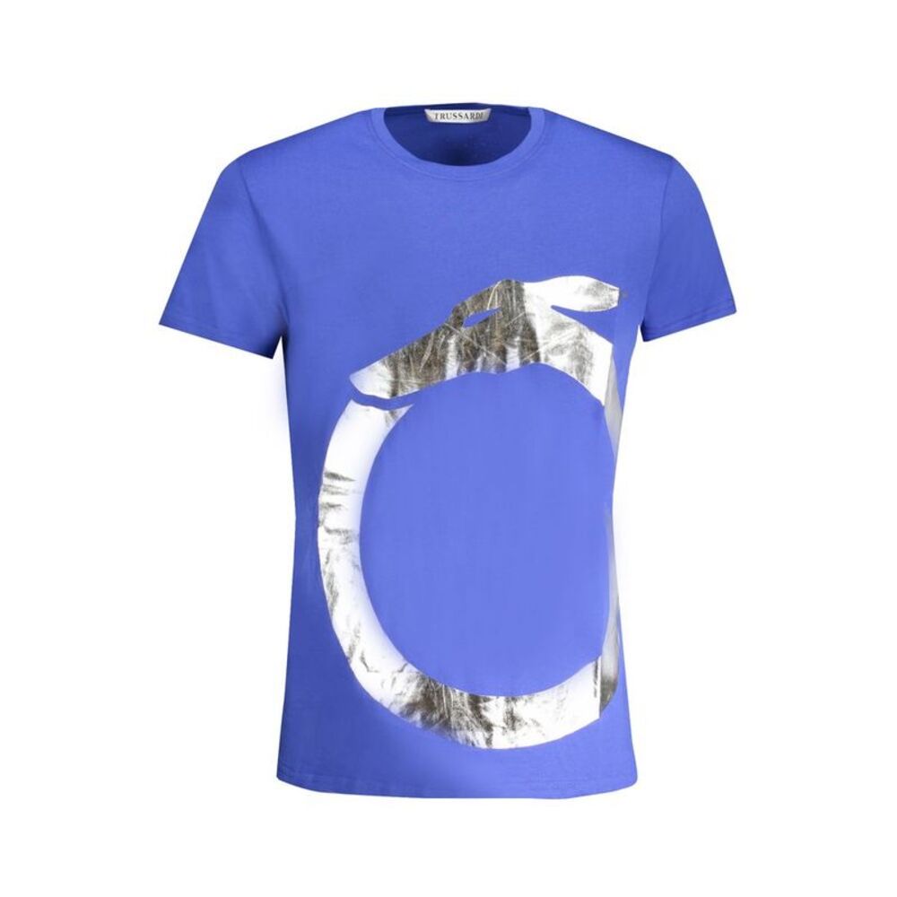 Trussardi Blue Cotton Men Men's T-Shirt